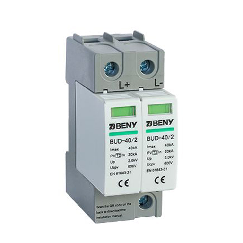 BENY Electric DC Surge Protection Device BUD-40/2 600V 40kA 2 Pole - Single Unit