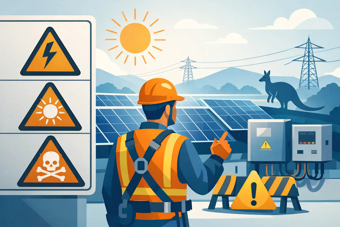 Solar Safety Warning Labels for Australian PV Jobs