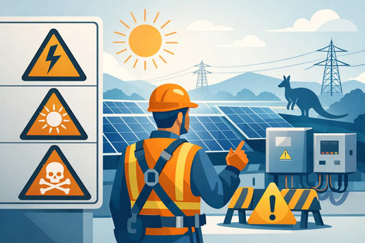 Solar Safety Warning Labels for Australian PV Jobs
