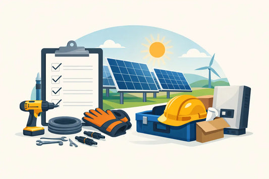 Solar Project Material Checklist for Crews