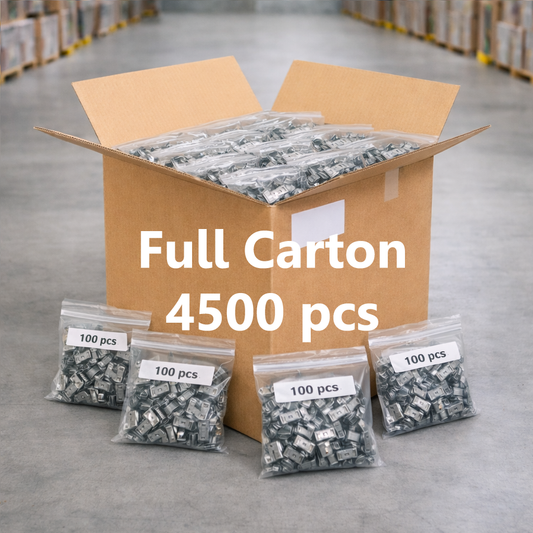 Stainless Steel Cable Clips 2 cables Full Carton 4500pcs