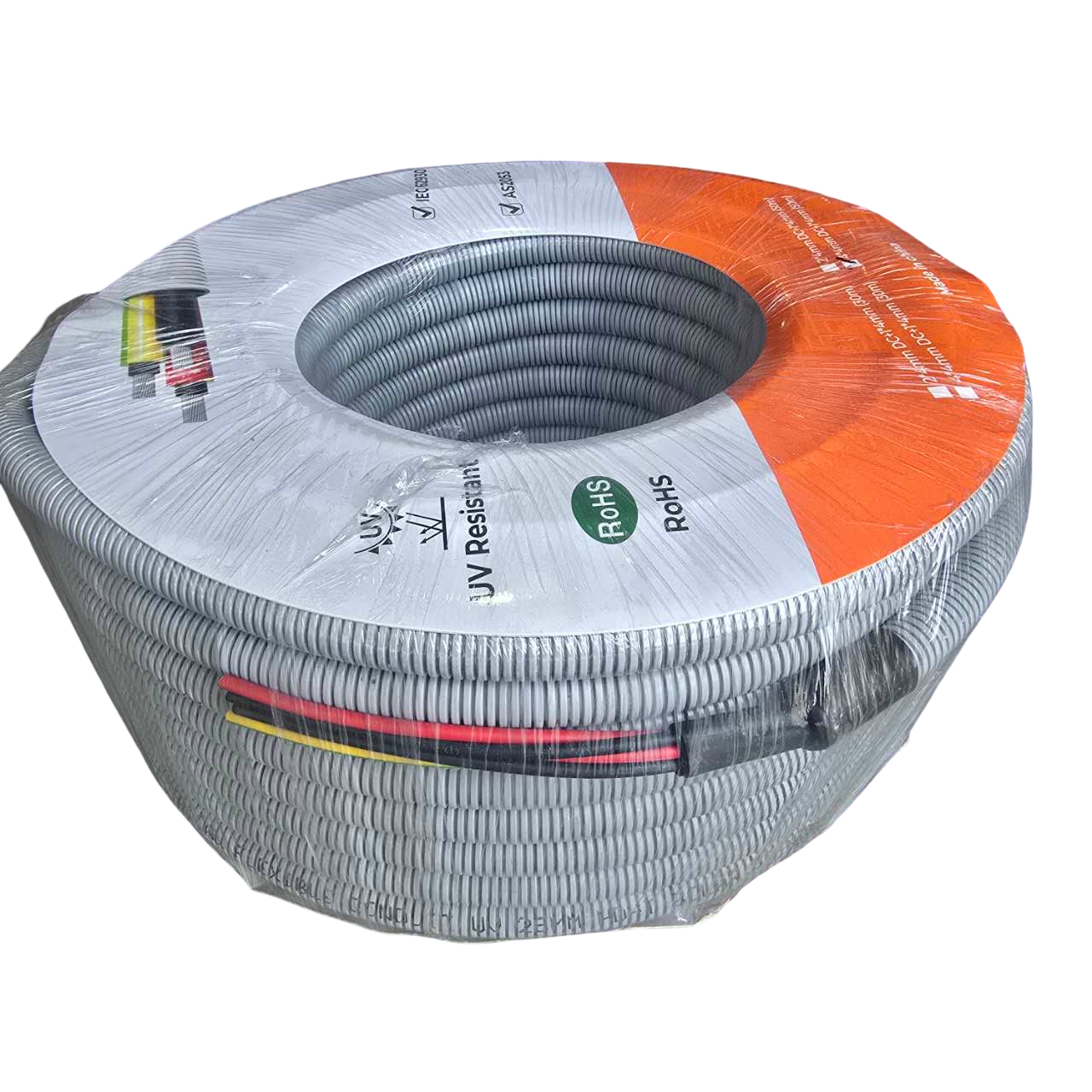 Pre-wired Conduit 4 x 4mm +Earth IEC62930 - Single Roll 30m