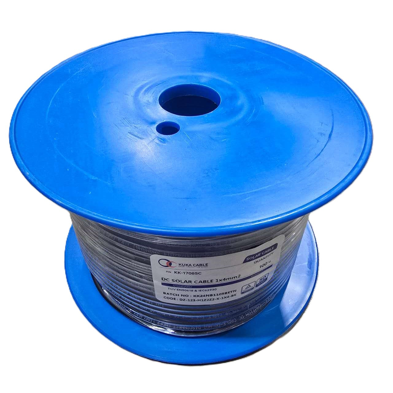 Solar DC Cable 4mm Single 100m IEC62930 - Single Roll