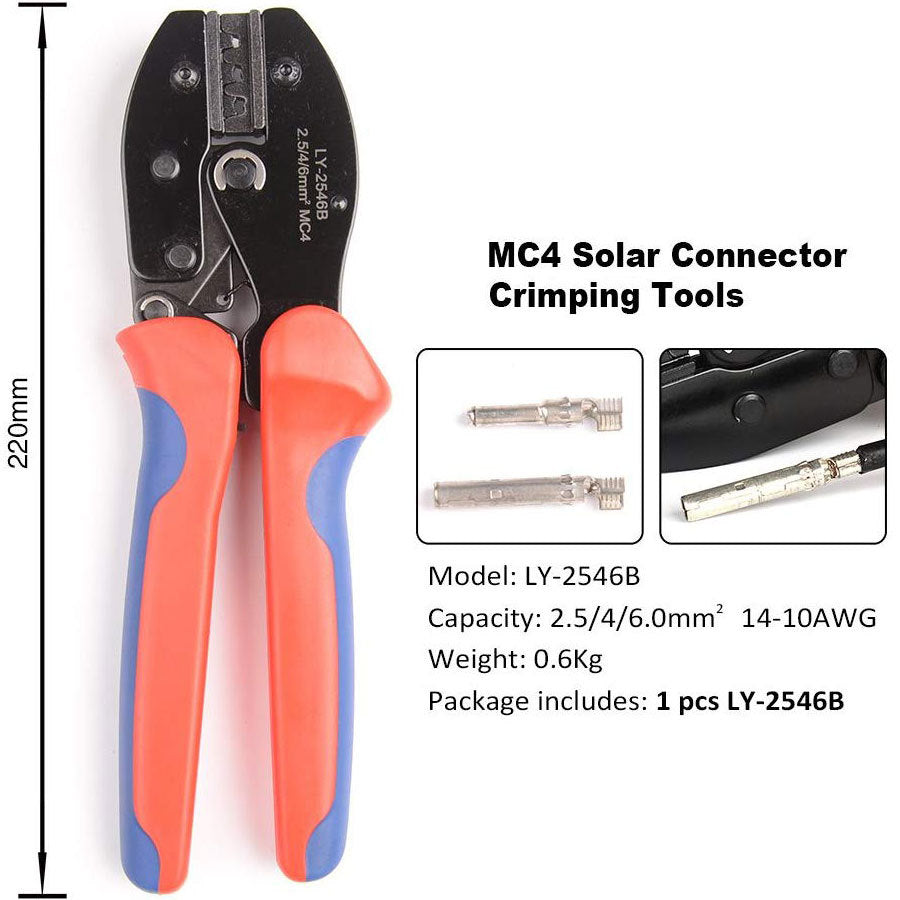 MC4 Crimping Tool 2.5mm, 4mm, 6mm Cable LY-2546B